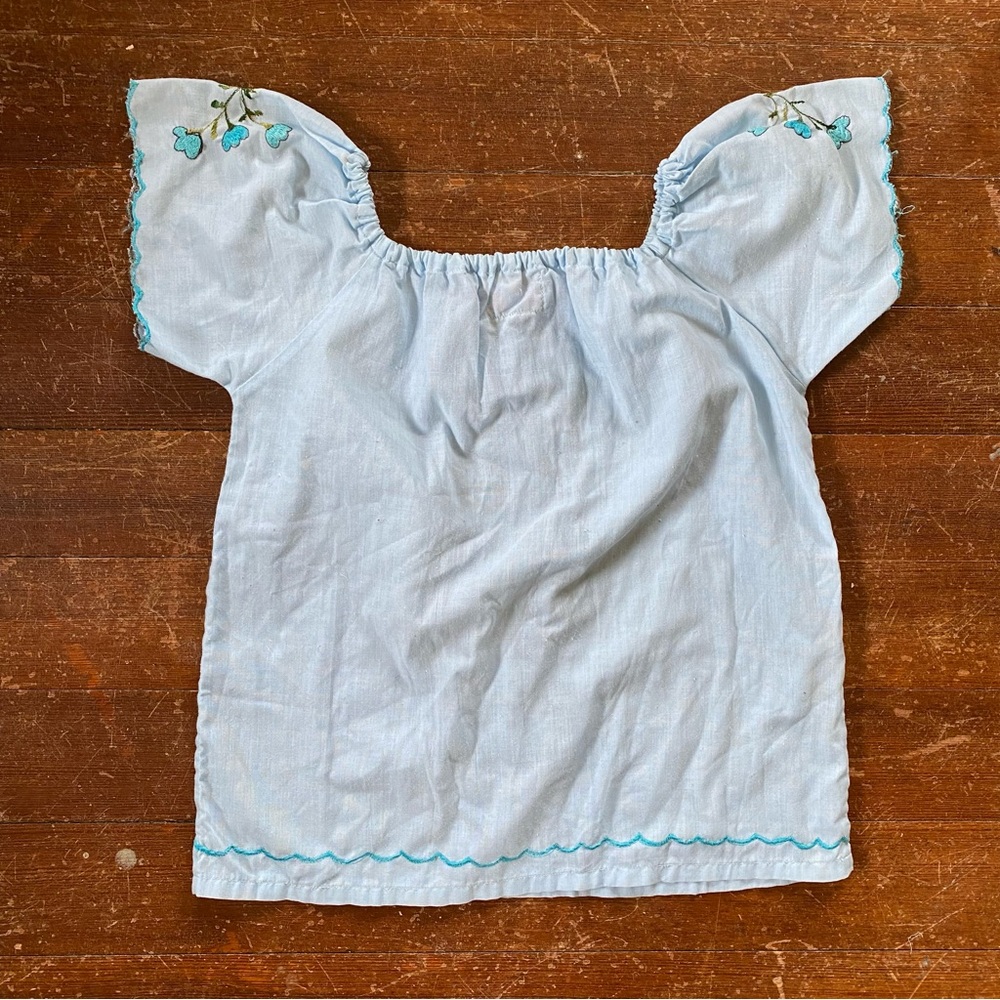 Vintage 70s Mexico Embroidered Top - Picture 3 of 7